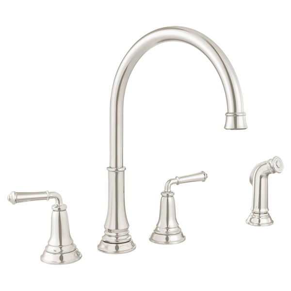 Delancey 2-Handle High-Arc Kitchen Faucet, Polished Nickel